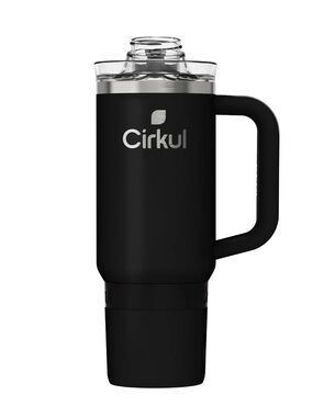 Cirkul 40 oz Black Insulated Tumbler with Handle